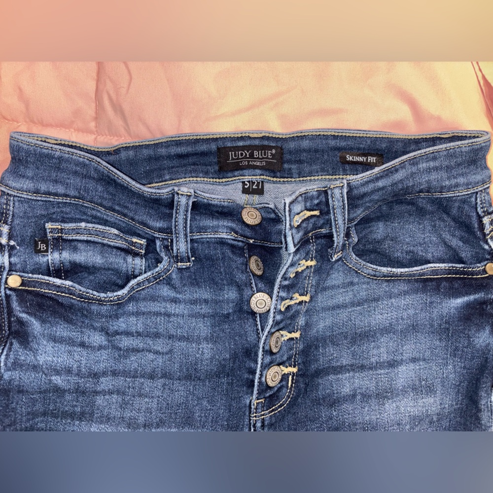 Judy Blue Button Fly Denim Jeans